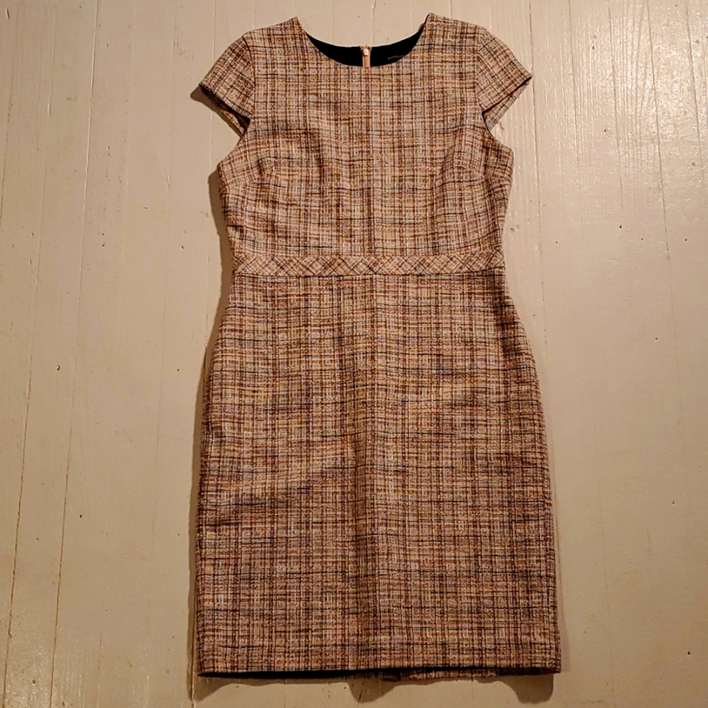 Pink Tweed Banana Republic Sz 10 Dress